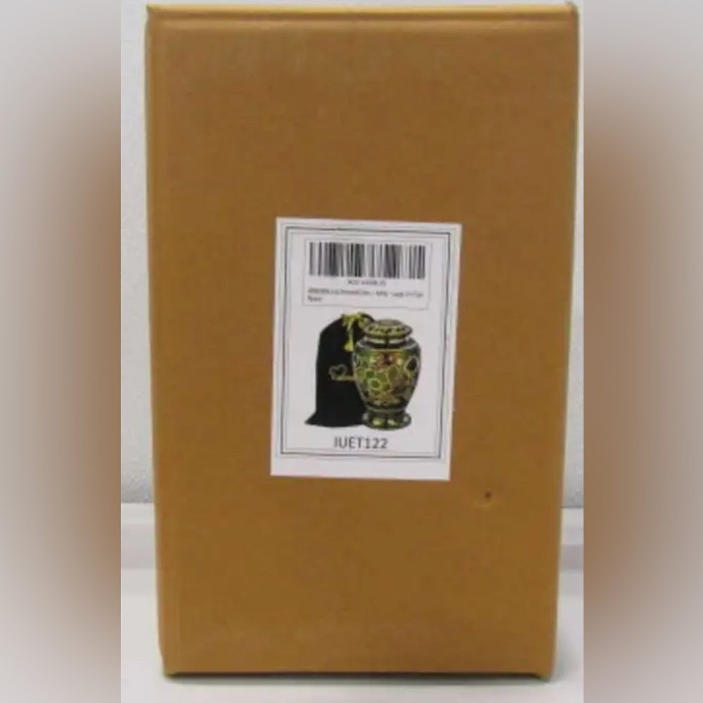 New in Box— Large Emerald Green Urn